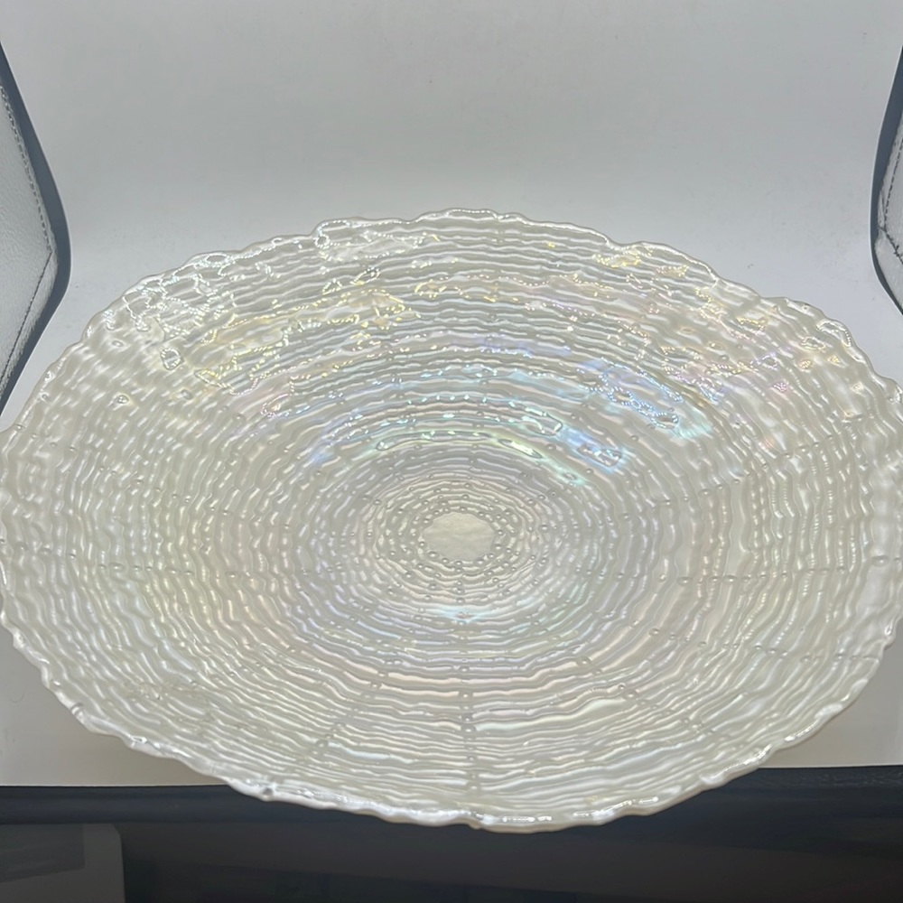 Arda Iridescent Pearl Glass bowl
